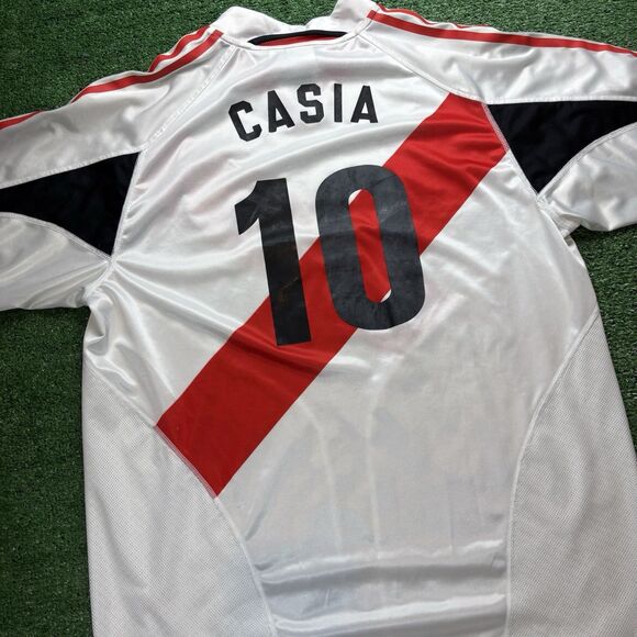 RIVER PLATE ARGENTINA 2000s HOME FOOTBALL SHIRT ORIGINAL VINTAGE #10 Casia Large - Picture 2 of 5